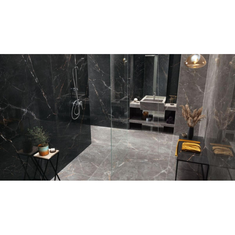 Płytka Shinestone Black Mat 119,8x119,8 Tubądzin