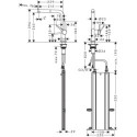 Bateria Kuchenna Talis M54 Czarna 72809670 Hansgrohe