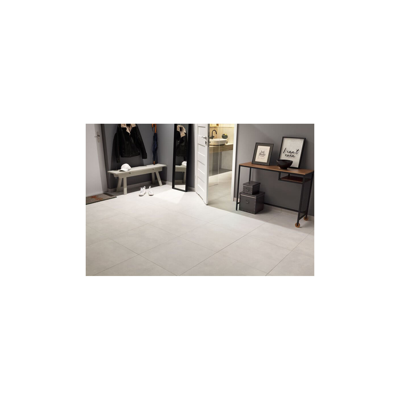 Płytka Gresowa Entina Grey Mat 59,8x59,8 Tubądzin Domino gr. 10mm