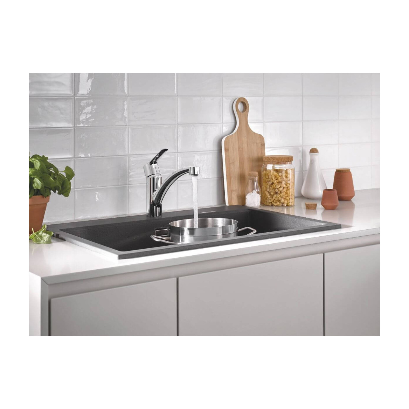 Jednouchwytowa Bateria Zlewozmywakowa Start FastFixation Chrom Ze Stałą Wylewką 30530002 Grohe
