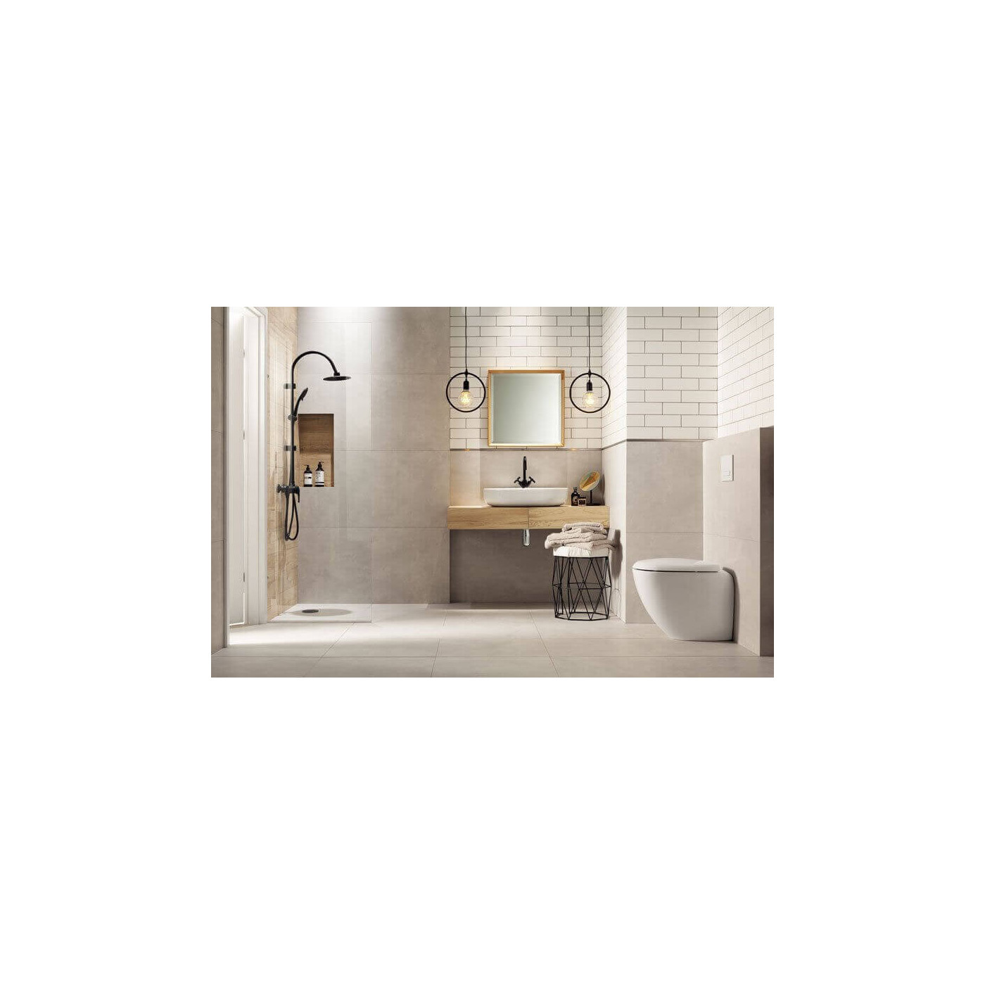 Płytka Gresowa Entina Grey Mat 59,8x59,8 Tubądzin Domino gr. 8 mm