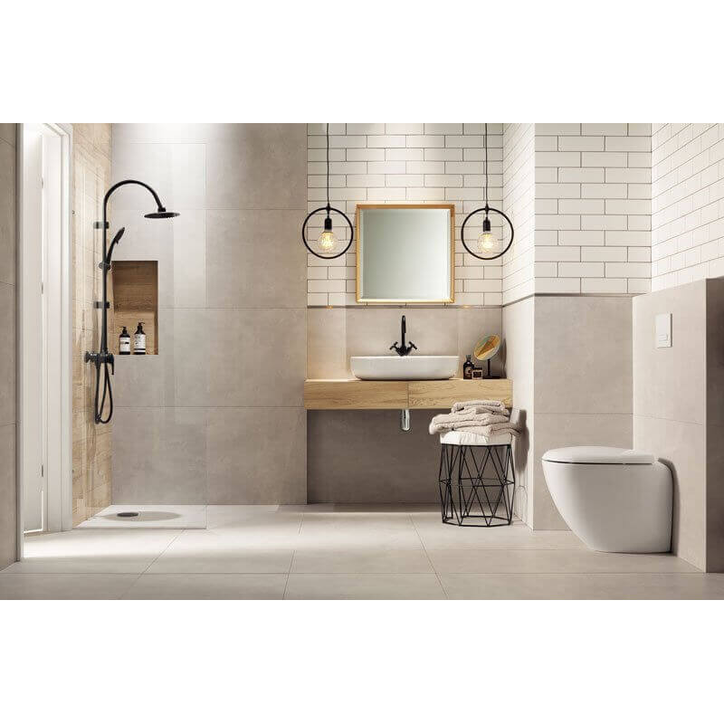 Płytka Gresowa Entina Grey Mat 59,8x59,8 Tubądzin Domino gr. 8 mm