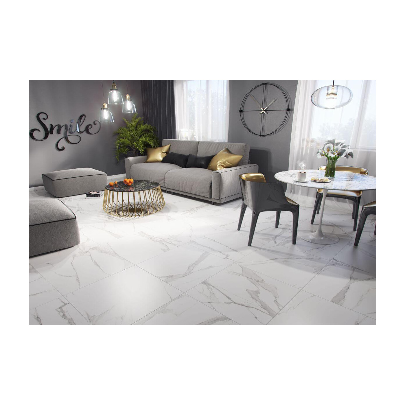 Płytka Podłogowa Bonella White 59,8x59,8 Tubądzin Domino