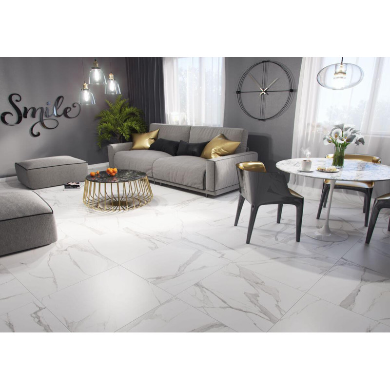 Płytka Podłogowa Bonella White 59,8x59,8 Tubądzin Domino