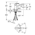 Jednouchwytowa Bateria Zlewozmywakowa Start FastFixation Chrom Z Wyciąganą Wylewką 30531001 Grohe