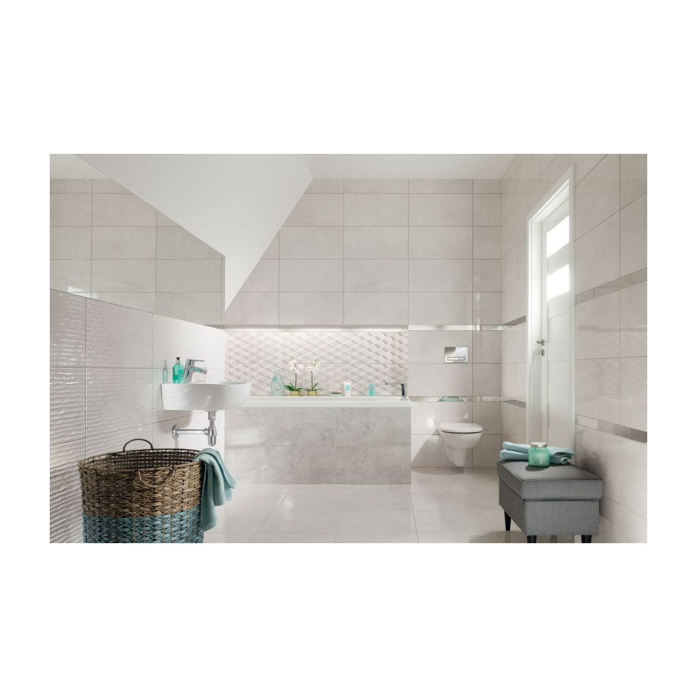 Płytka Tempre Grey 45x45 Tubądzin Domino