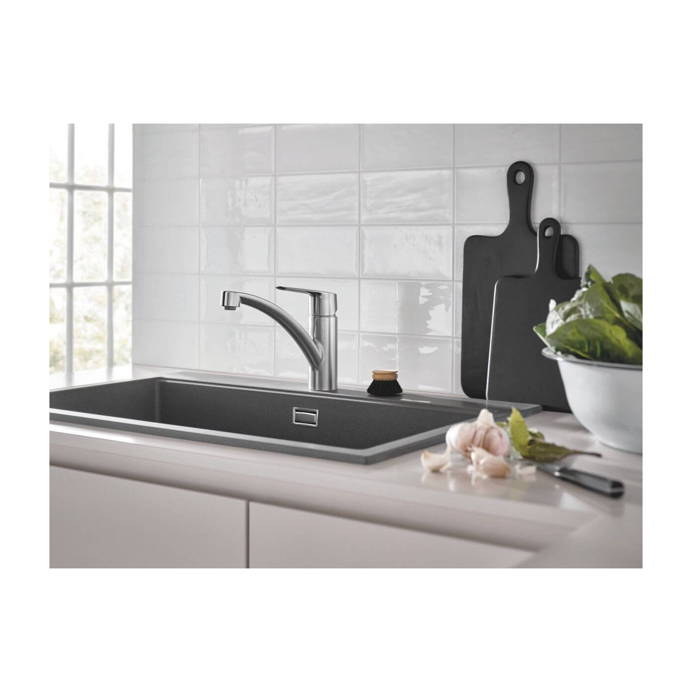 Jednouchwytowa Bateria Zlewozmywakowa Start FastFixation Stal Nierdzewna 30531DC1 Grohe