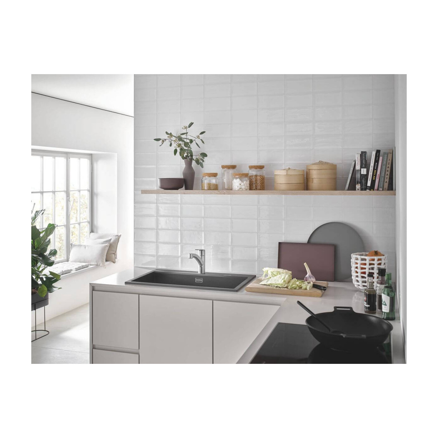Jednouchwytowa Bateria Zlewozmywakowa Start FastFixation Stal Nierdzewna 30531DC1 Grohe