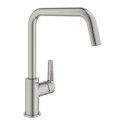 Jednouchwytowa Bateria Zlewozmywakowa Start FastFixation U-spout Stal Nierdzewna 30470DC0 Grohe