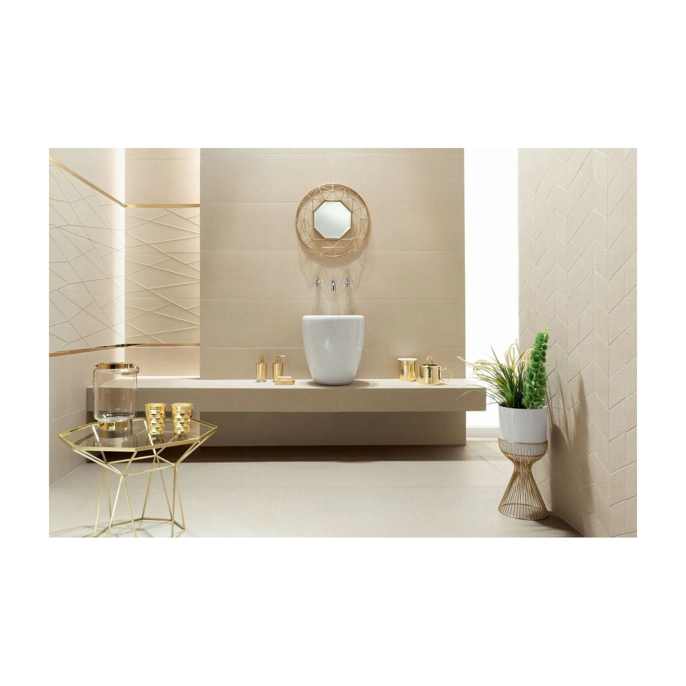 Płytka Ścienna House of Tones Beige 89,8x32,8 Tubądzin