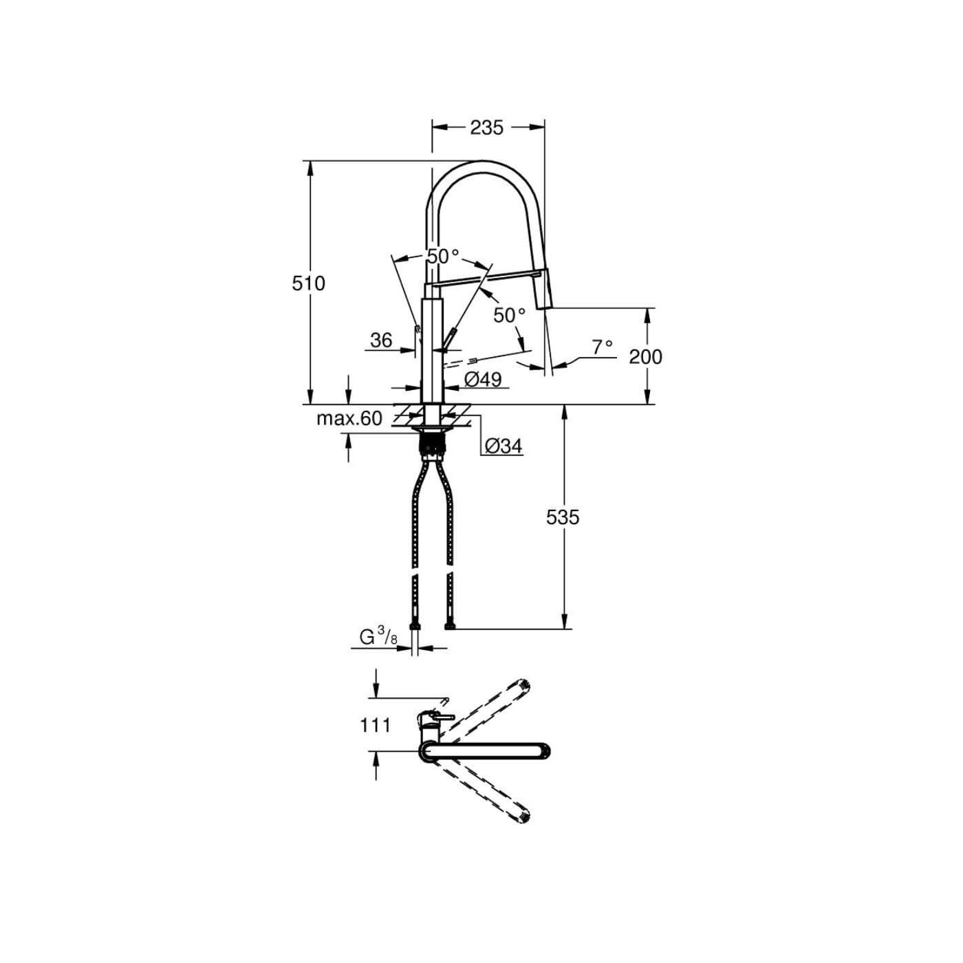 Bateria Zlewozmywakowa Concetto 31491000 Grohe