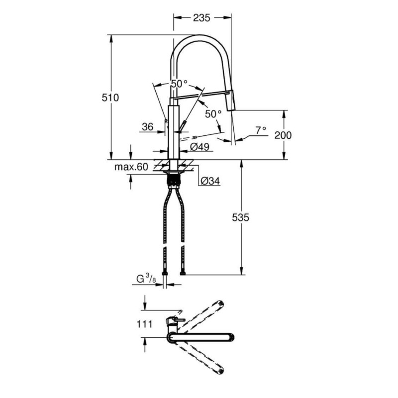 Bateria Zlewozmywakowa Concetto 31491000 Grohe