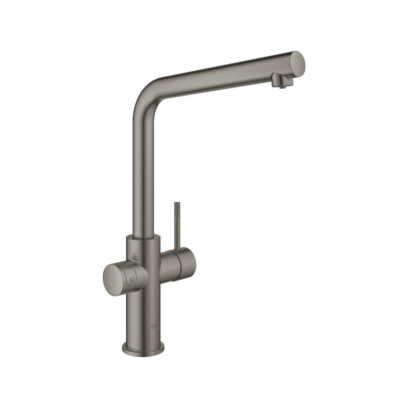 Zestaw Startowy Z Wylewką W Kształcie L Grohe Blue Home Brushed Hard Graphite 31454AL1 Grohe
