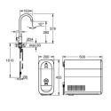 Zestaw Startowy Mono Z Wylewką W Kształcie C Grohe Blue Home Brushed Hard Graphite 31498AL1 Grohe