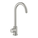Zestaw Startowy Mono Z Wylewką W Kształcie C Grohe Blue Home Stal Nierdzewna 31498DC1 Grohe