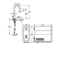 Zestaw Startowy Mono Z Wylewką W Kształcie C Grohe Blue Home Stal Nierdzewna 31498DC1 Grohe