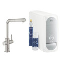 Zestaw Startowy Z Wyciąganą Wylewką W Kształcie L Grohe Blue Home Stal Nierdzewna 31539DC0 Grohe