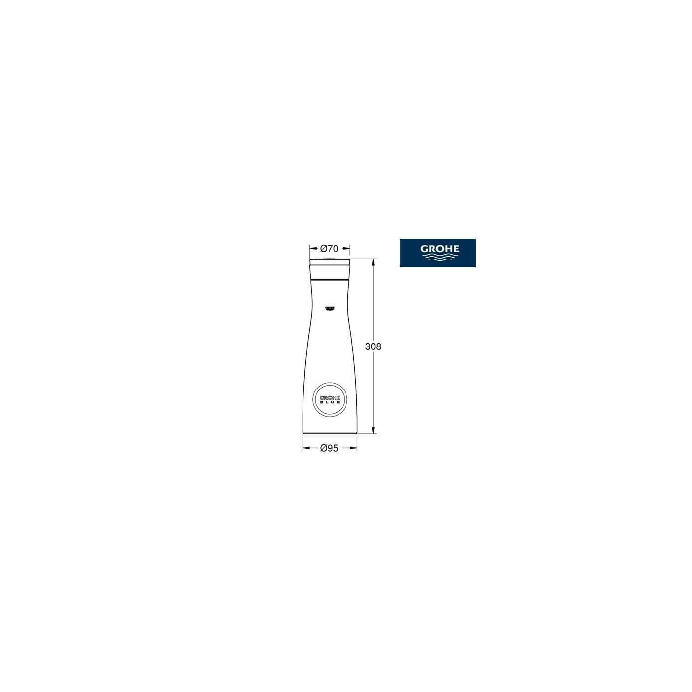 Szklana Karafka GROHE Blue 40405001 Grohe