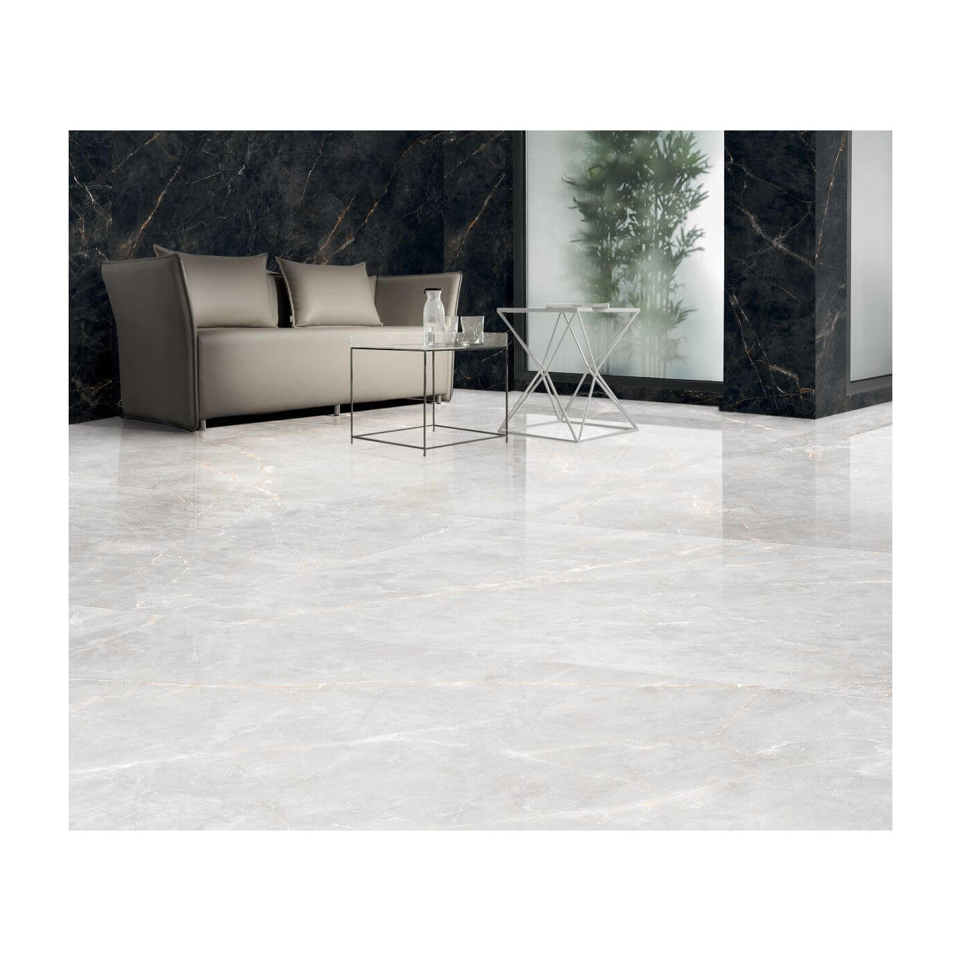 Płytka Shinestone White Połysk 79,8x79,8x0,8 Tubądzin