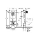 Solido Zestaw Instalacyjny 3w1 Stelaż + Wspornik + Przycisk Arena Cosmopolitan 38981000 Grohe