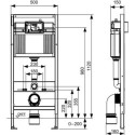Stelaż Podtynkowy Do WC Base Wsporniki TCSIT9400407+1920773 Tece