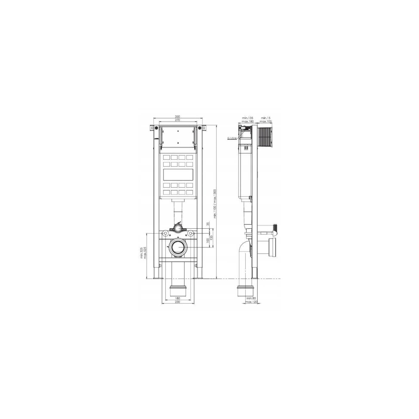 Stelaż Podtynkowy Do WC Eco Box T07B-5113-0251 Fluidmaster