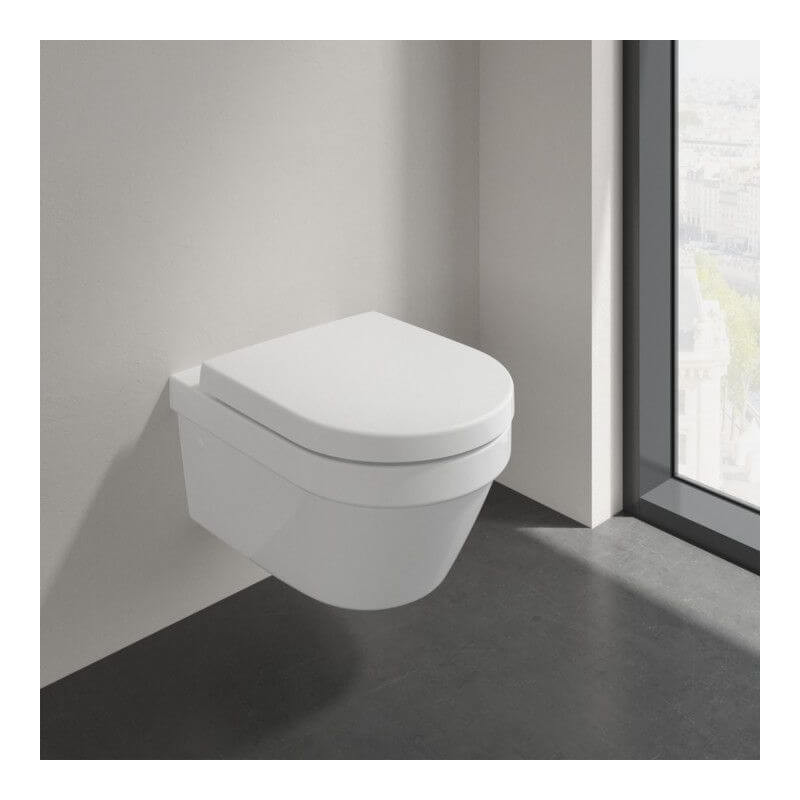 Miska WC Wisząca Bezrantowa Architektura 53x37 Z Deską Wolnoopadającą 4694HR01 Villeroy&Boch