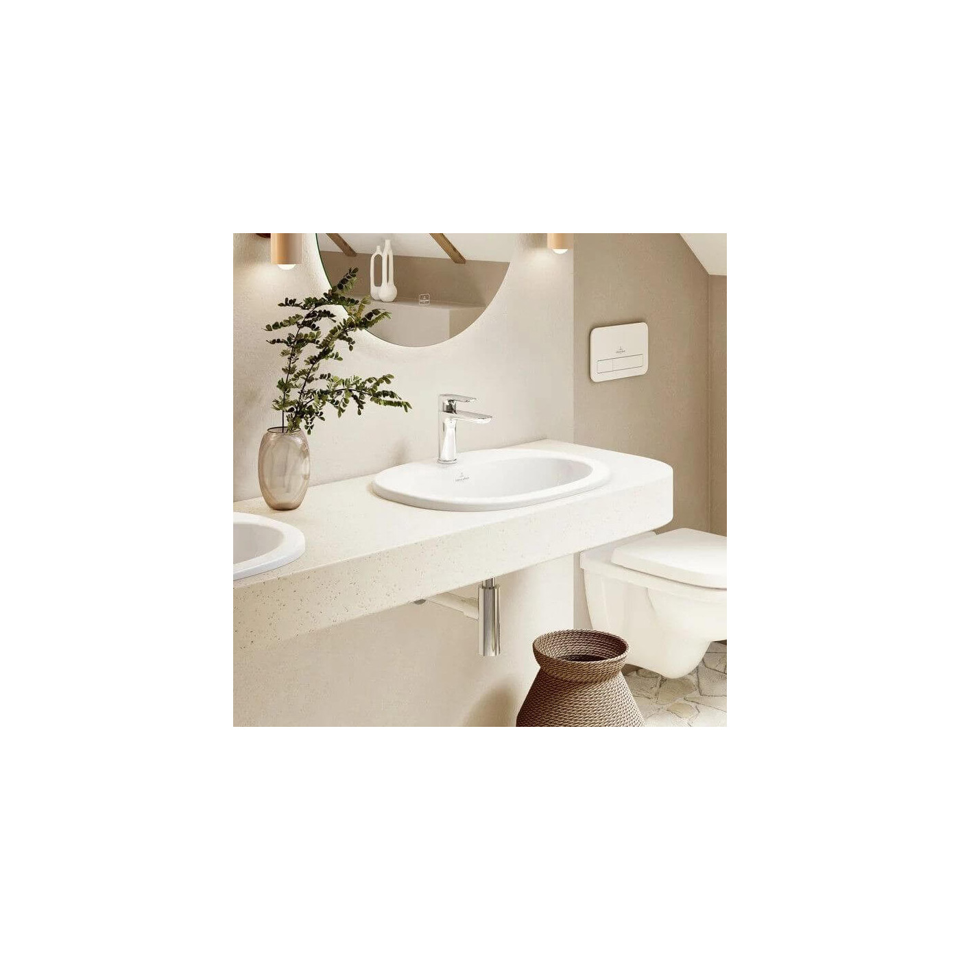 Umywalka Wpuszczana W Blat O.Novo 56x40,5 41615601 Villeroy&Boch