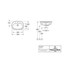 Umywalka Wpuszczana W Blat O.Novo 56x40,5 41615601 Villeroy&Boch