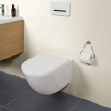 Miska WC Lejowa Subway 3.0 Bez Kołnierza 56x37 Z Deską Wolnoopadającą Slim 4670TS01 Villeroy&Boch