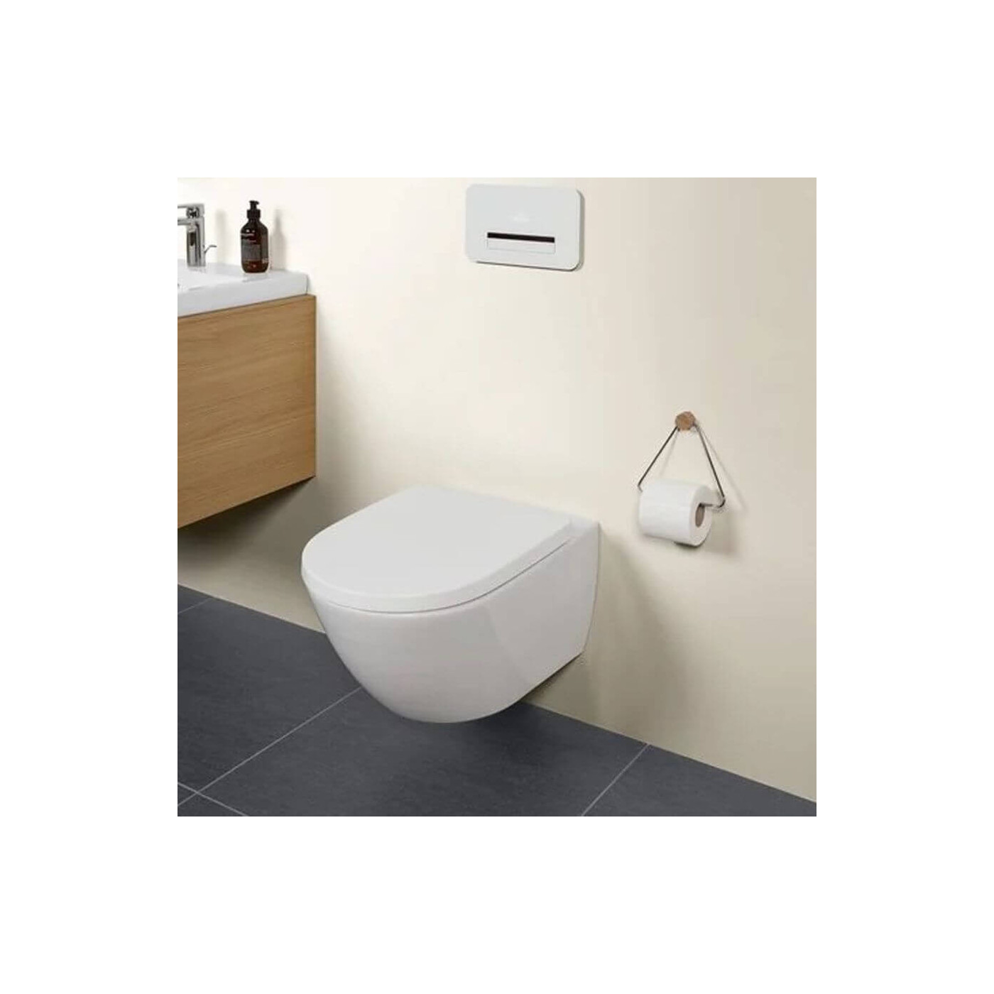 Miska WC Lejowa Subway 3.0 Bez Kołnierza 56x37 Z Deską Wolnoopadającą Slim 4670TS01 Villeroy&Boch