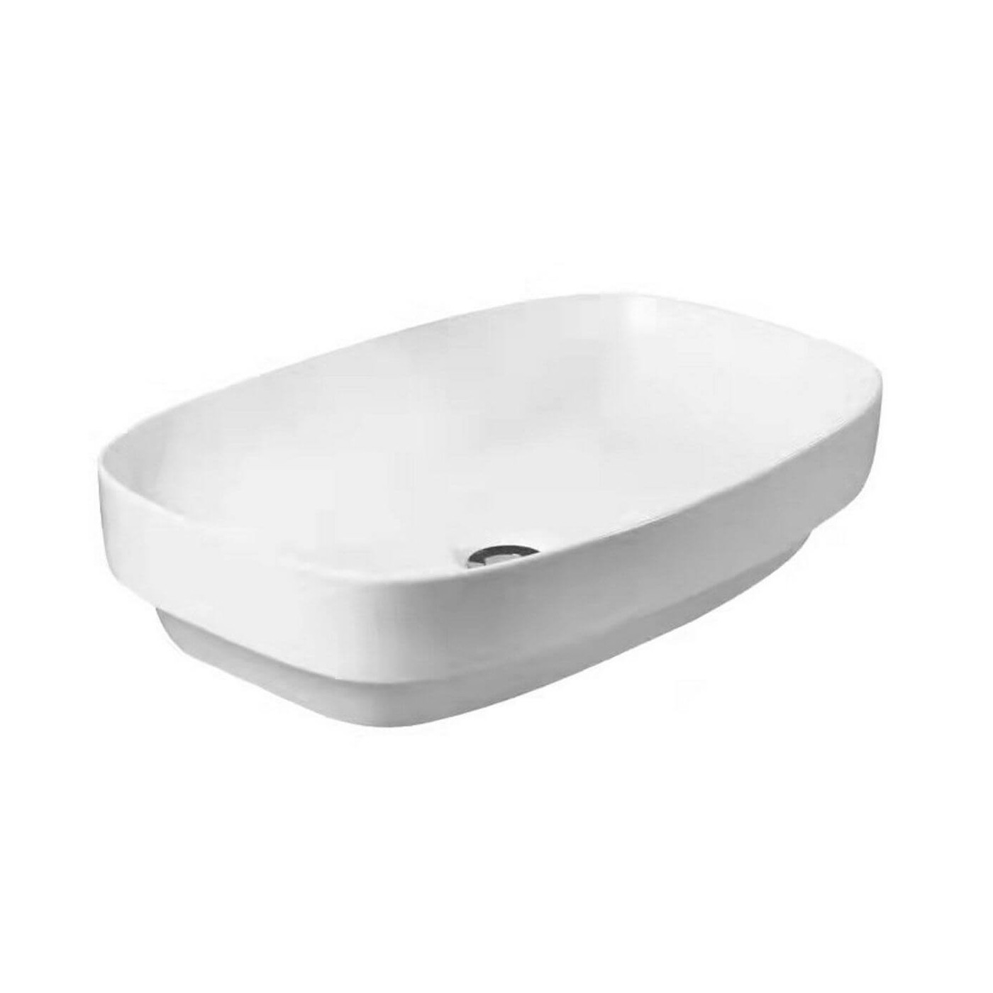 Umywalka Nablatowa / Wpuszczana W Blat Egia 60x38 Biały 8540 Emporia
