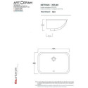 Umywalka Podblatowa Nettuno 56x38 NTL0010100 Artceram