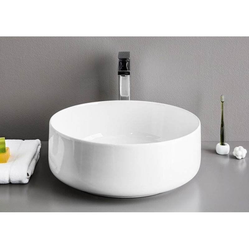 Umywalka Nablatowa Cognac Bianco 42 cm COL0010100 Artceram