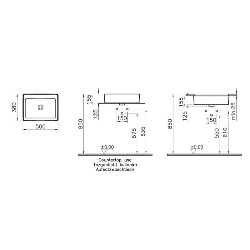 Umywalka Nablatowa Nuo 7436B003-0016 Vitra