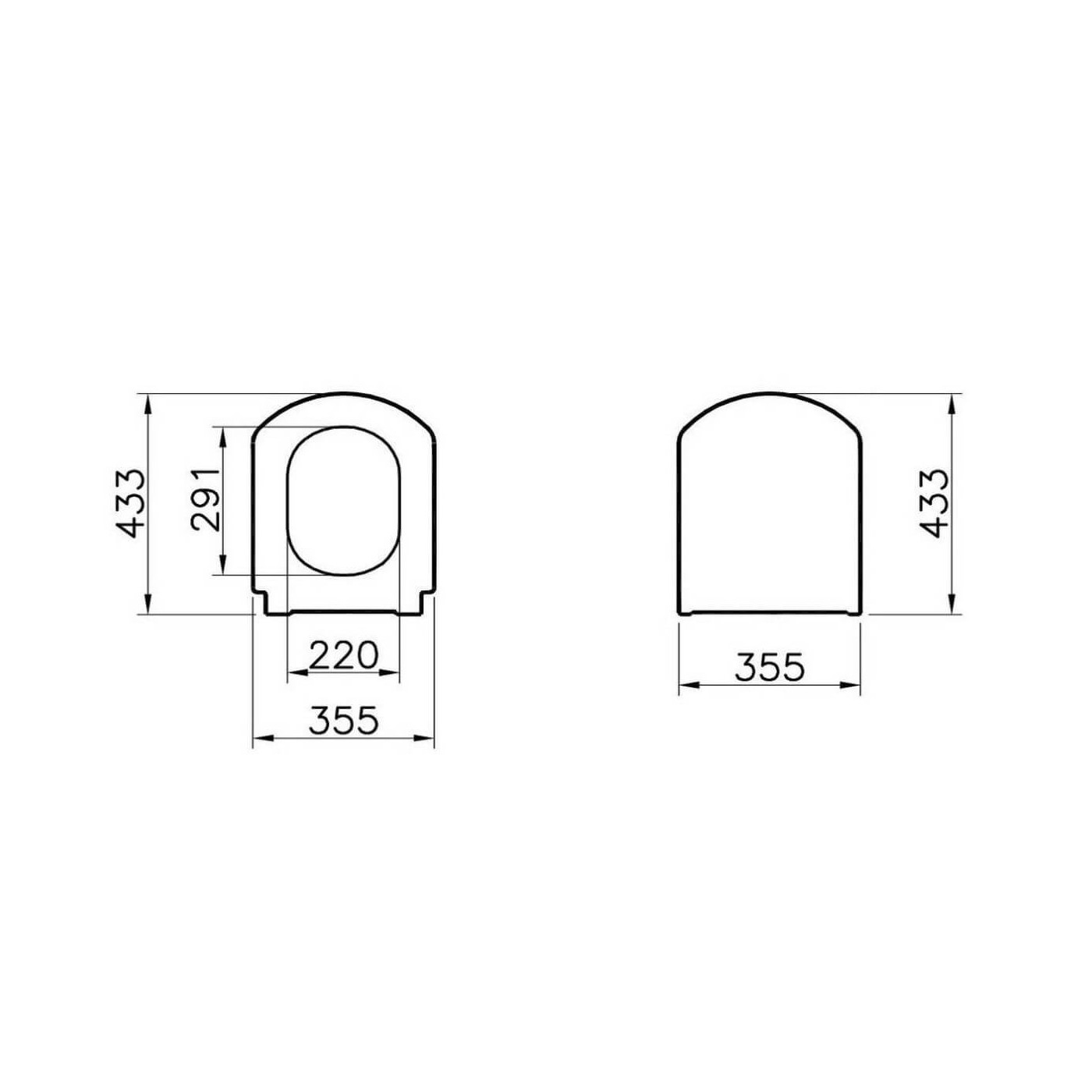 Deska WC Valarte Wolnoopadająca 124-003R009 Vitra