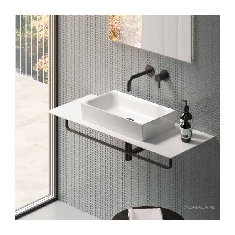 Umywalka Nablatowa Premium Biały Połysk 50x30 150AVP00 Catalano