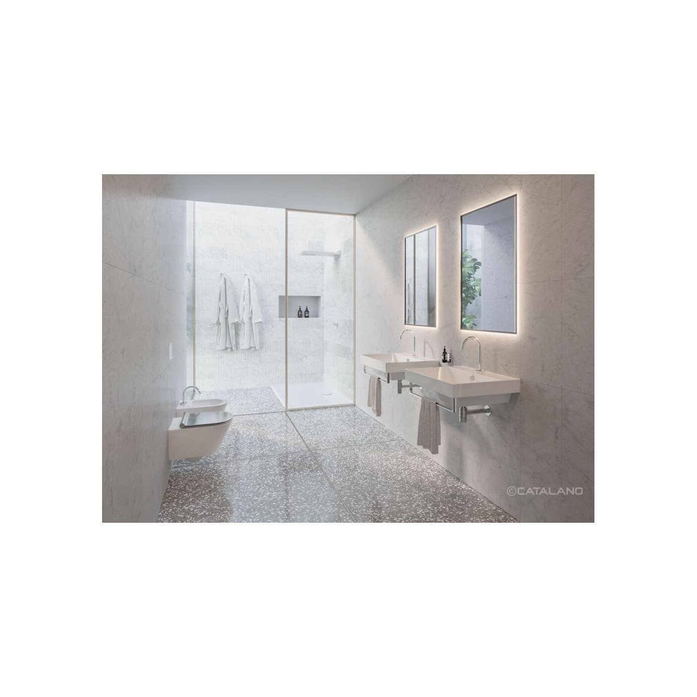 Umywalka Zero Biały Połysk 60x50 0120600001 Catalano