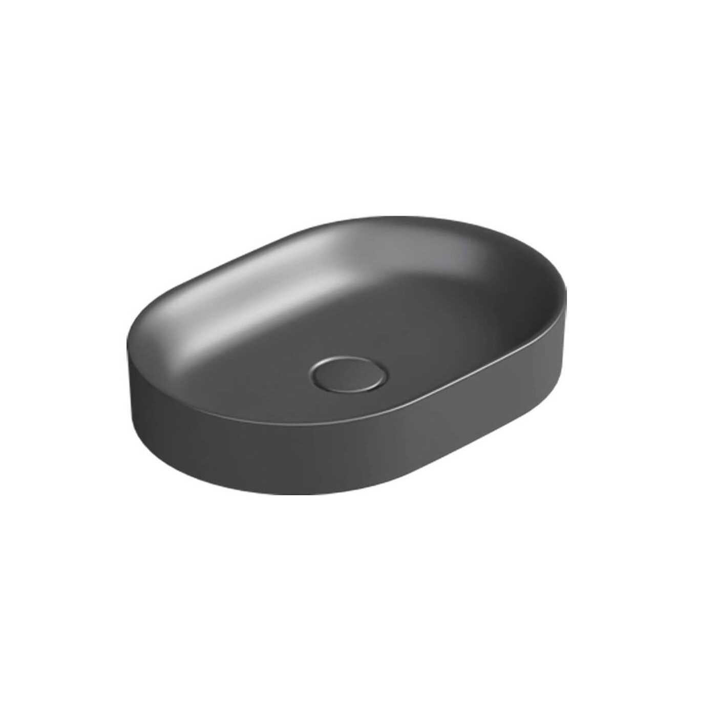 Umywalka Nablatowa Horizon Czarny Mat 50x35 150AHZNS Catalano
