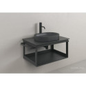 Umywalka Nablatowa Horizon Czarny Mat 50x35 150AHZNS Catalano