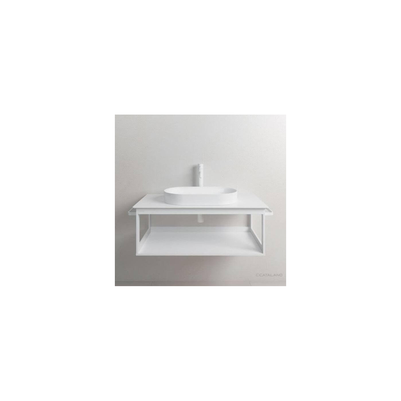 Umywalka Nablatowa Horizon Biały Mat 60x35 160AHZBM Catalano