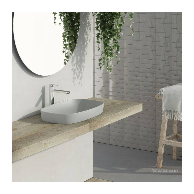 Umywalka Nablatowa Alvea Szary Mat 60x38 0624600023 Catalano