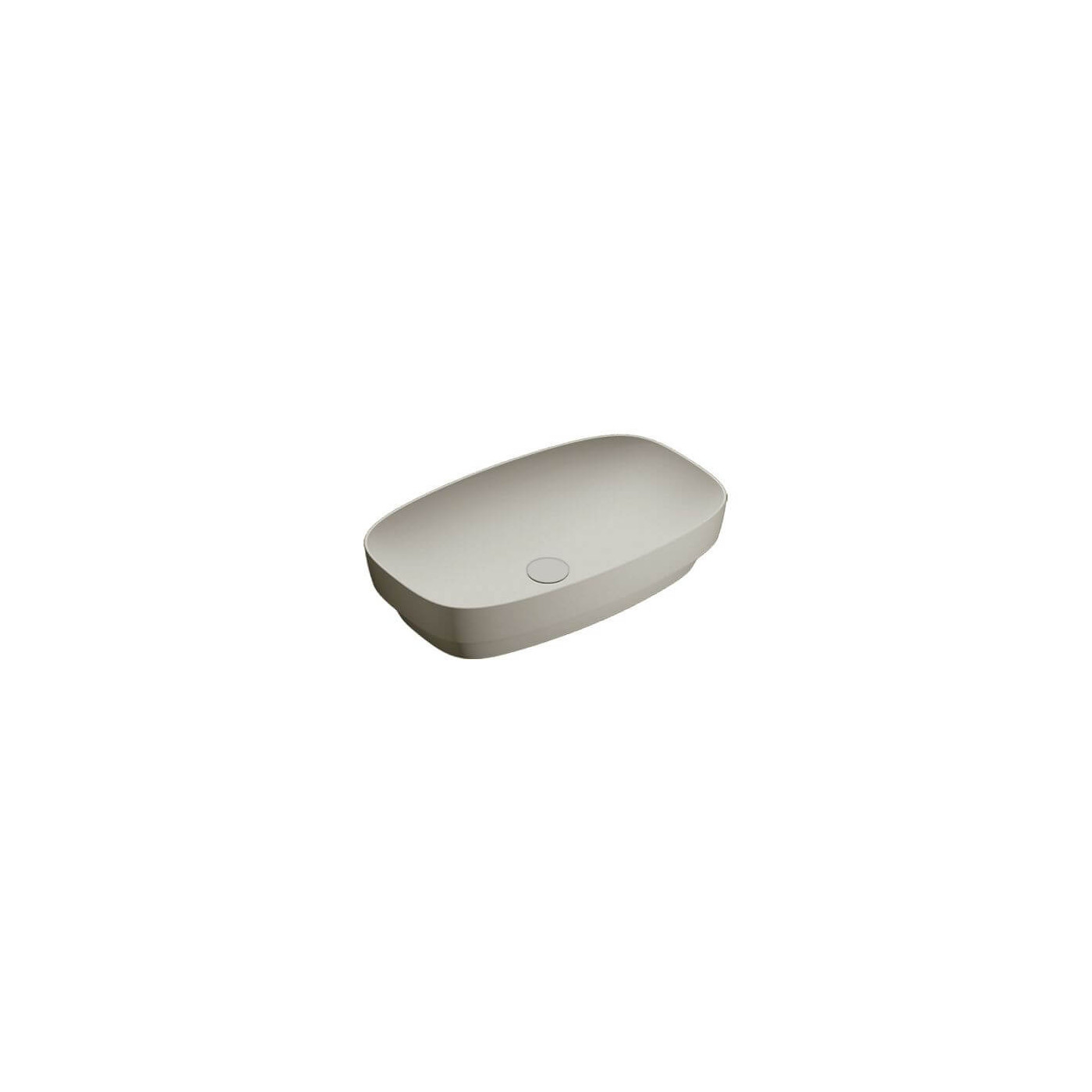 Umywalka Nablatowa Green Szary Mat 65x40 165AGRLXCS Catalano