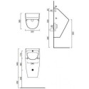 Pisuar Bez Otworów Na Pokrywę Comfort Czarny Mat 64x31 0932640022 Catalano