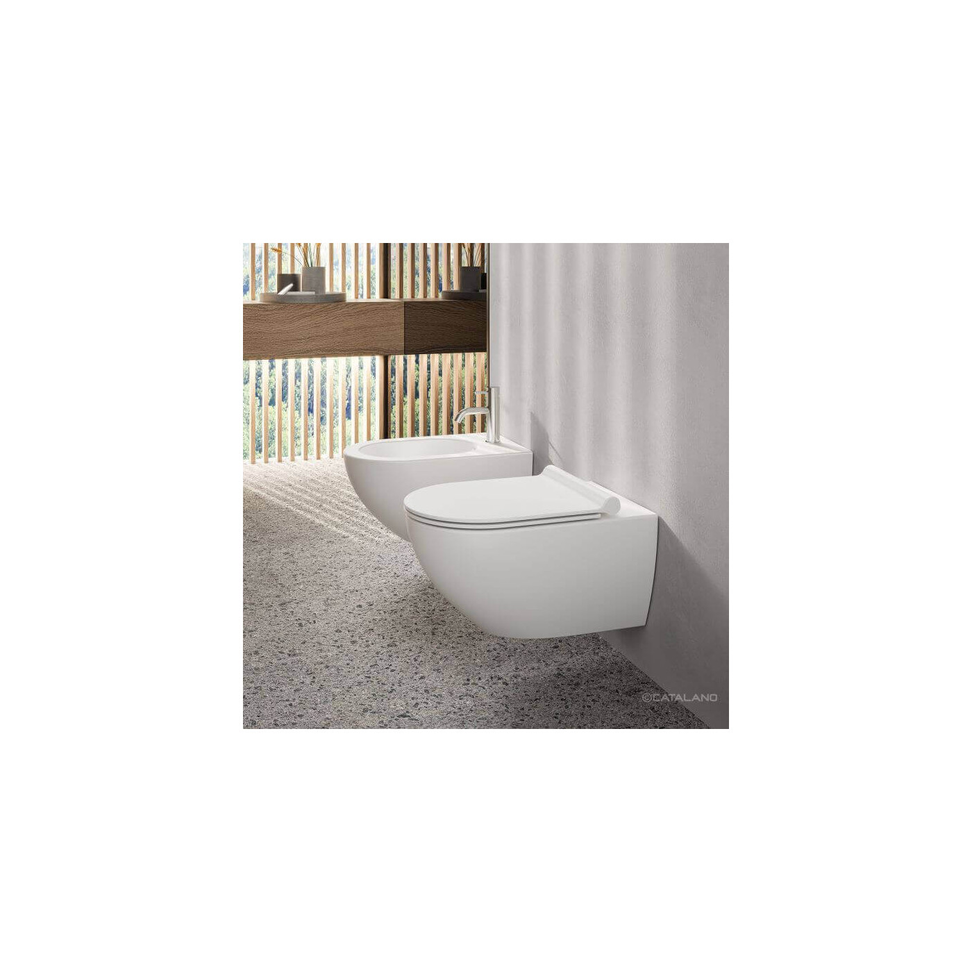 Miska WC Sfera Biały Mat 35x54,5 1VSF54RBM + zestaw montażowy KFST00 Catalano