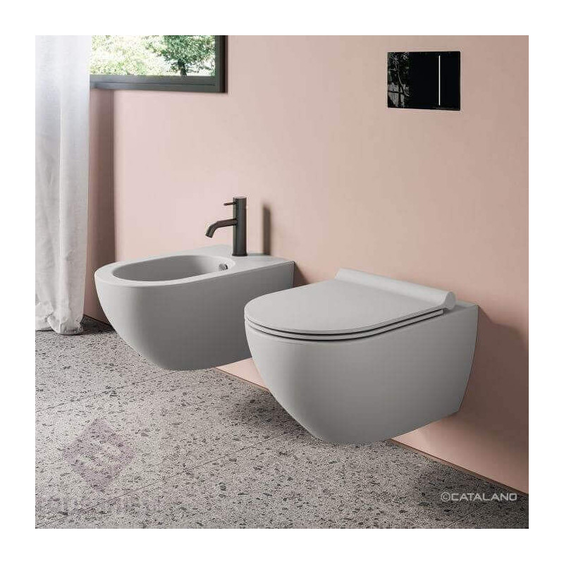 Miska WC Sfera Szary Mat 36x58 1VSF54RCS + mocowania KFST00 Catalano