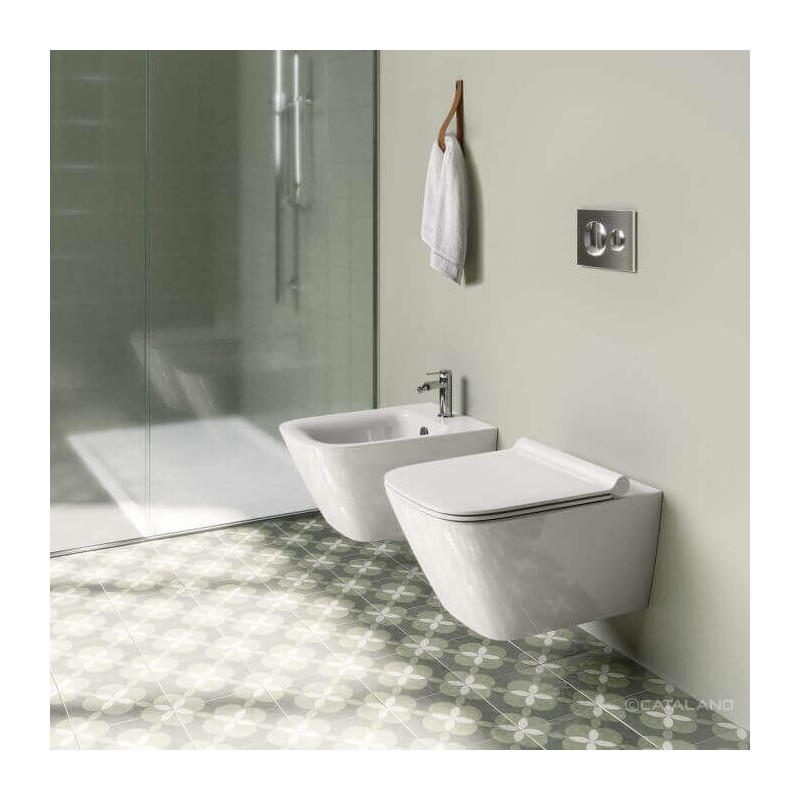 Miska Wisząca WC Green Biały Połysk 50x37 0411500001 + Mocowanie 5KFST00 Catalano