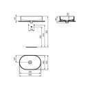 Umywalka Nablatowa Strada II Biała 60x40 T298101 Ideal Standard
