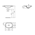 Umywalka Wpuszczana W Blat Connect Biała 55x38 E504701 Ideal Standard
