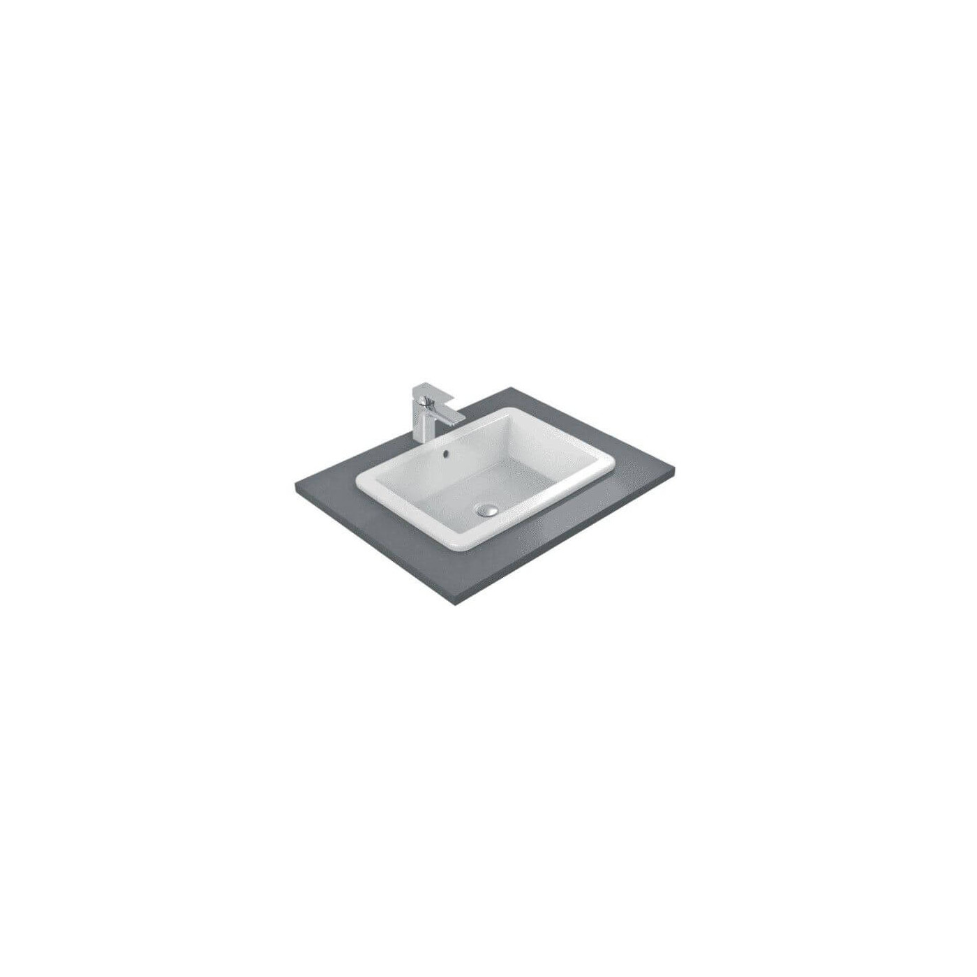 Umywalka Wpuszczana W Blat Strada Biała 59,5x43,5 K078001 Ideal Standard